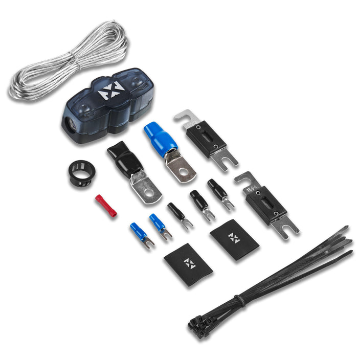 XKIT06 Full Spec 1/0 Gauge 100% (OFC) Oxygen Free Copper Complete 5/6-Channel Amplifier Wiring Kit with RCA's for Amplifiers up to 4000 Watts