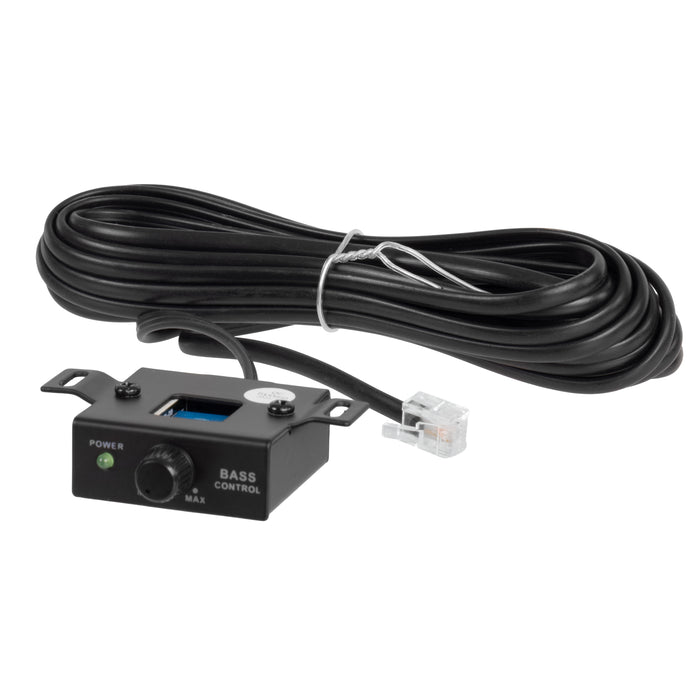 QB10SPA 1200W Peak (350W RMS) Single 10" Amplified Ported Loaded Subwoofer Enclosure with Remote Bass Knob