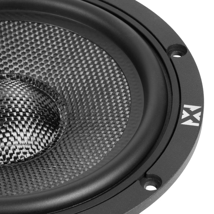 XQS653KIT 700W Peak (350W RMS) 6.5" X-Series 3-Way Component Speaker System with Carbon Fiber Cones and 30mm Silk Dome Tweeters