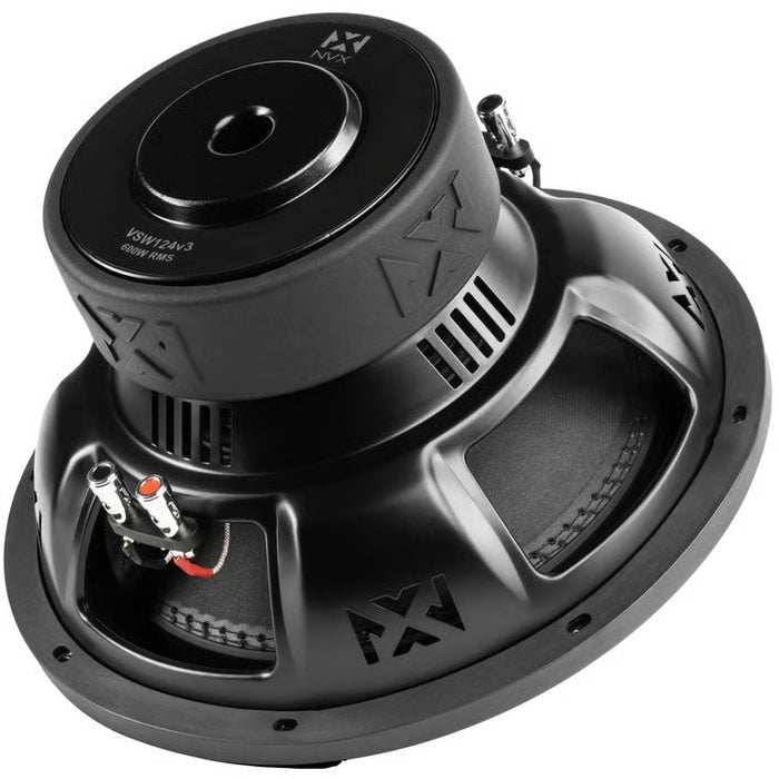 NVX Dual 12" Ported Complete Bass System w/ Sub Box, Amp, and Wiring Kit