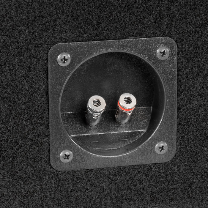 LVE-NIS-TTNCKCG1-D10S Custom Fit 700W RMS Dual 10" Loaded Subwoofer Enclosure for 2004-2018 Nissan Titan Crew and King Cab Trucks