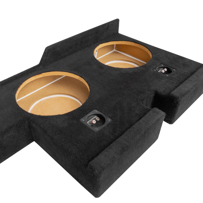 LVE-TOY-TUNDCG2-D12S Custom Fit 800W RMS Dual 12" Sealed Loaded Subwoofer Enclosure for 2007-2017 Tundra Double Cab Trucks