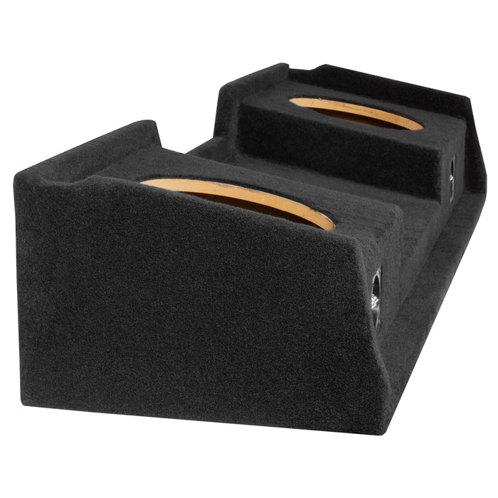 Custom Fit Dual 10" Sealed Empty Down Firing Subwoofer Enclosure for 1999-2006 Chevrolet Silverado and GMC Sierra Extended Cab Trucks | VE-GM-SLVECG1-D10S