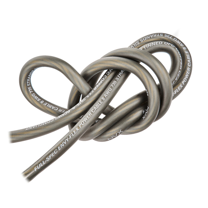 XKIT86 Full Spec 8 Gauge 100% (OFC) Oxygen Free Copper Complete 5/6-Channel Amplifier Wiring Kit with RCA's for Amplifiers up to 800 Watts